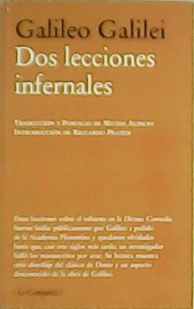 Dos lecciones infernales. Traducción y posfacio de Matías Alinovi. Introducción …