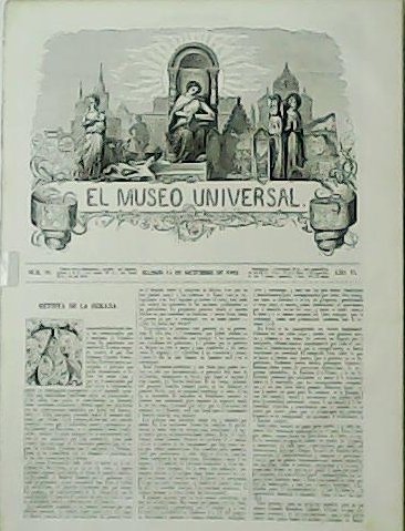 EL MUSEO UNIVERSAL. Revista semanal. Año VI, nº50.