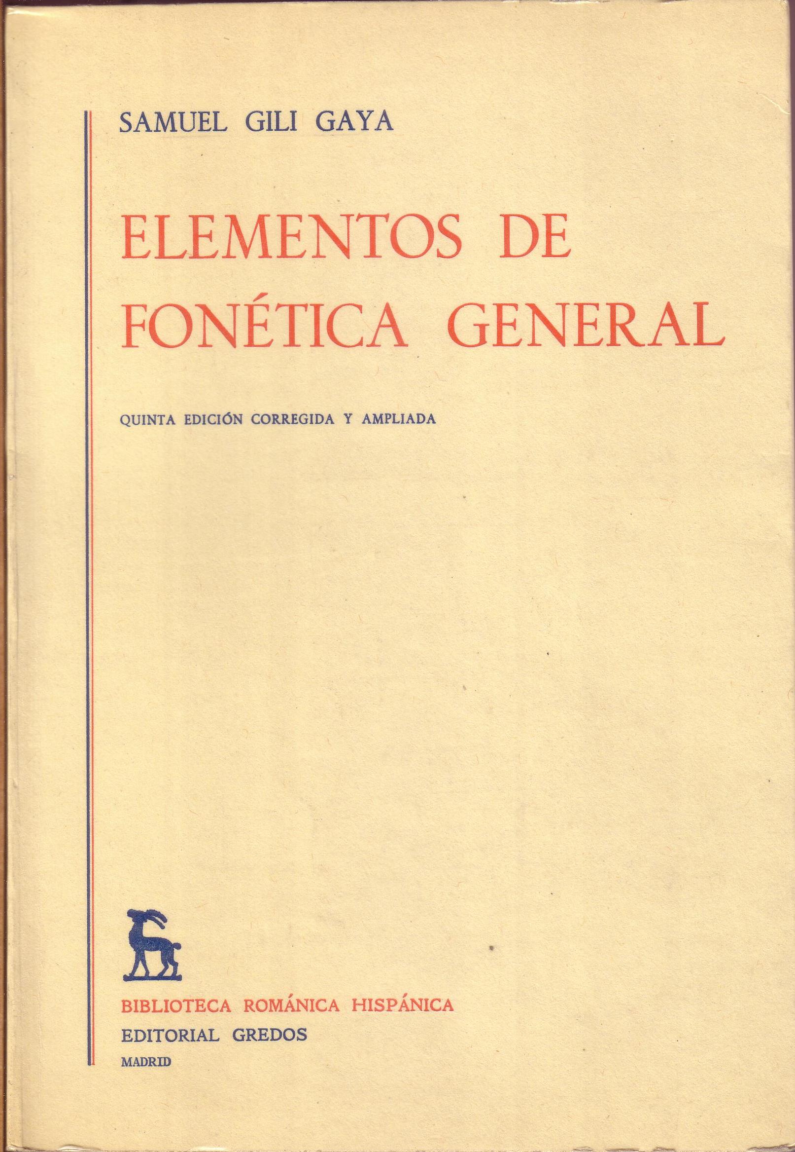 Elementos de fonética general.