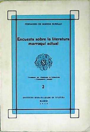 Encuesta sobre la literatura marroquí actual.