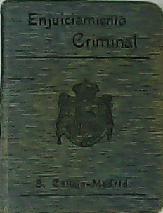 Enjuiciamiento Crminal.