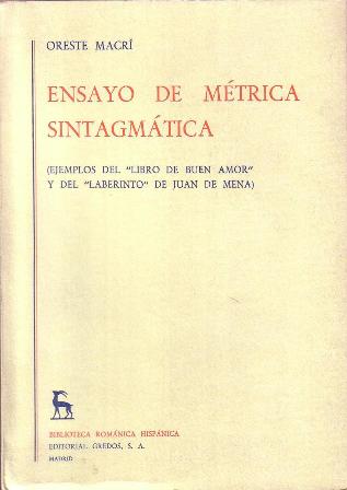 Ensayo de métrica sintagmática (Ejemplos del "Libro de buen amor" …