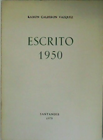 Escrito 1950. Dibujos de Ángel Gonzçalez.