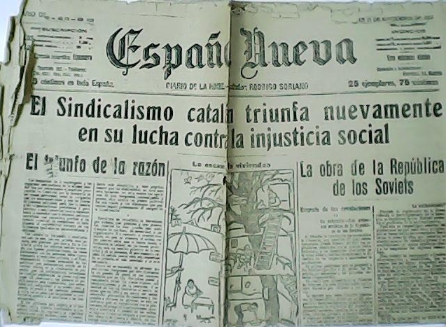 ESPAÑA NUEVA. Diario de la noche. Año XIV. Nº4.970.