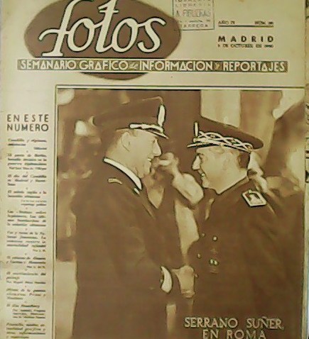 Fotos. Semanario gráfico de información y reportajes. Año IV. Nº …