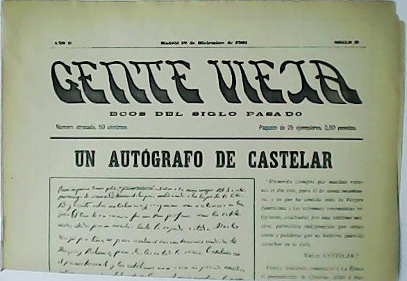 GENTE VIEJA. Ecos del siglo pasado. Año II. Siglo II.