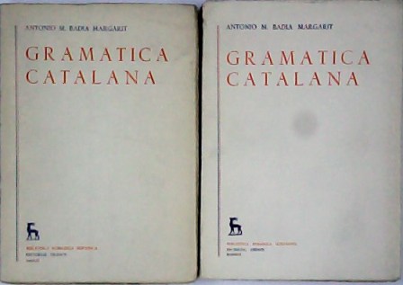 Gramática catalana. 2 tomos.