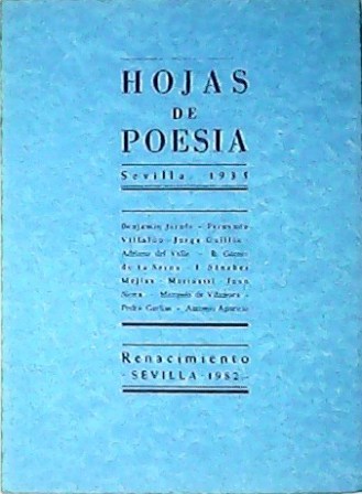 HOJAS DE POESÍA (Sevilla, 1935). Edición facsímil. 2 números (nº1, …
