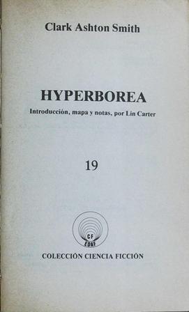 Hyperborea. Traducción de Guadalupe Rubio de Urquia. Intrducción, mapa y …