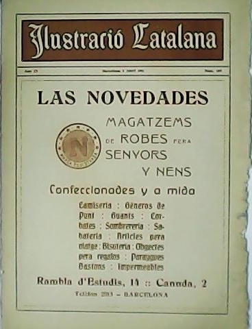 ILUSTRACIÓ CATALANA. Revista setmanal ilustrada. Año IX. Nº 408.