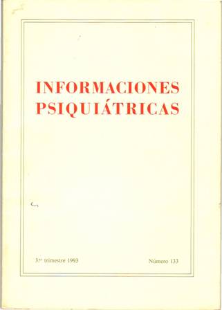 INFORMACIONES PSIQUIÁTRICAS.- Número 133. Publicación científica de los Hospitales Psiquiátricos …