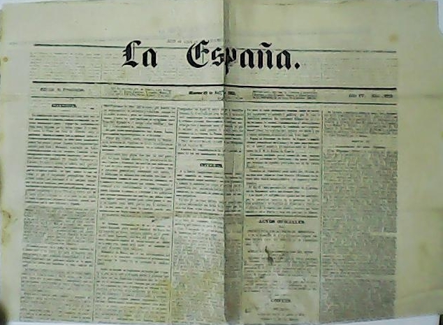 LA ESPAÑA. Año IV. Nº1.012.