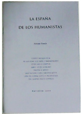 La España de los humanistas.