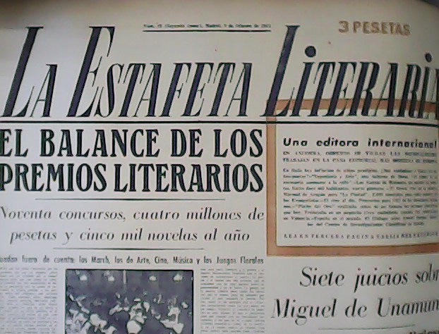 La Estafeta Literaria. Nº 82. Segunda época. Colaboran: José María …