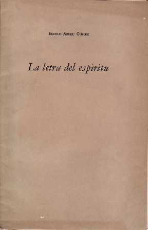 La letra del espíritu.