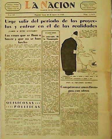 LA NACION. Diario de la noche. Año VII. Nº1.740.
