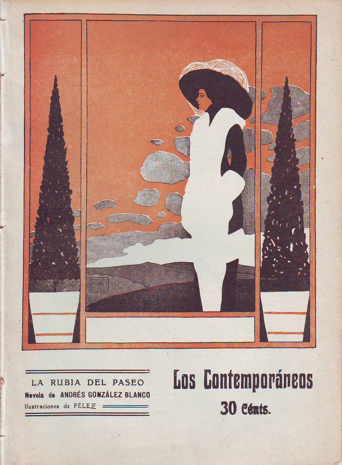 La rubia del paseo. Ilustr. de Félez.