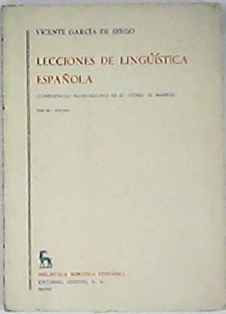 Lecciones de lingüística española (Conferencias pronunciadas en el Ateneo de …