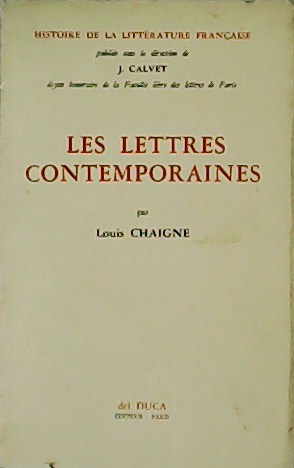 Les Lettres Contemporaines.