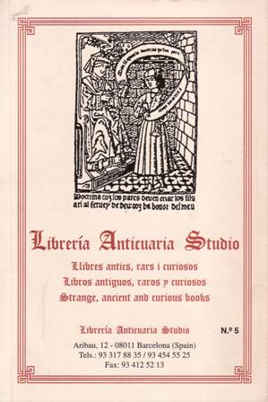 Librería Anticuaria Studio. Libres antics, rars i curiosos. Libros antiguos, …