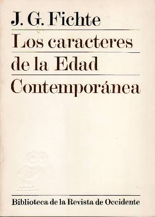 Los caracteres de la Edad Contemporánea. Traducción e introducción de …