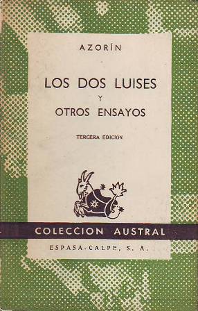 Los dos Luises y otros ensayos.