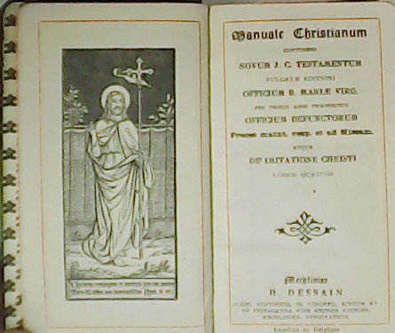 Manuale Christianum. Novum J.C. Testamentum vulgatae editioni Officium B. Mariae …