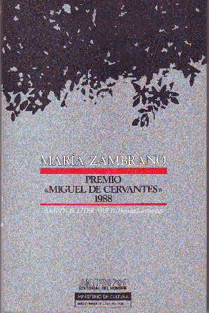 Maria Zambrano, Premio "Miguel de Cervantes" 1988.