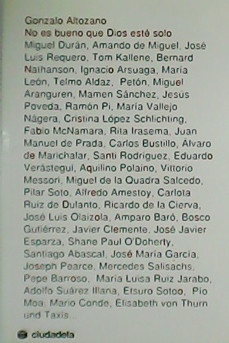 No es bueno que Dios esté solo.