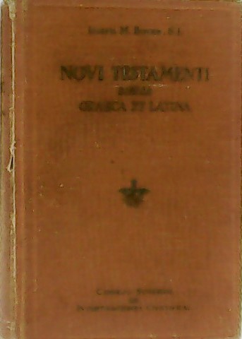 Novi Testamenti Biblia Graeca et Latina.