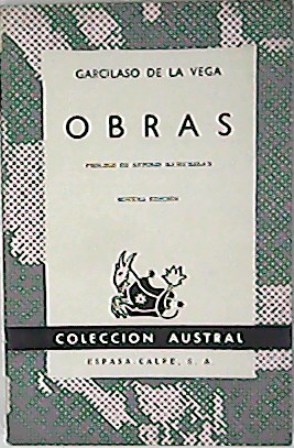 Obras (Eglogas, elegías y canciones). Prólogo de Antonio Marichalar.