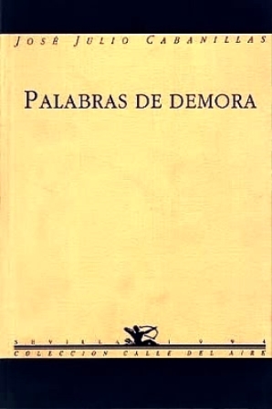Palabras de demora. Poesía.