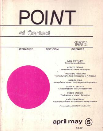 POINT OF CONTACT, (Punto de Contacto) nº5.- Revista de literatura, …