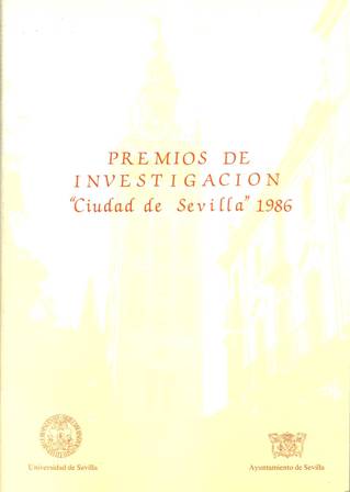 Premios de investigación "Ciudad de Sevilla" 1986. Prólogo de José …