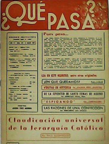 ¿QUÉ PASA?. Año VI. Nº 271.