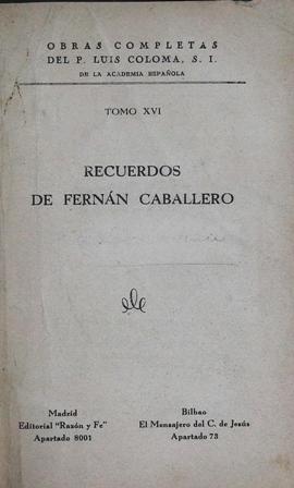 Recuerdos de Fernán Caballero.