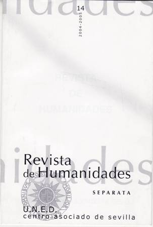 Revista de Humanidades, nº 14, 2004-2005. Separata. Director: Bernardo Pareja …
