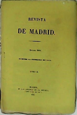 REVISTA DE MADRID. Tercera Serie. Nº 2. Tomo II.