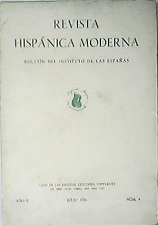 REVISTA HISPÁNICA MODERNA, Año II, nº4. Boletín del Instituto de …