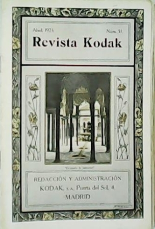 REVISTA KODAK. REVISTA BIMENSUAL DE ARTE FOTOGRÁFICO.- 34 números. (2, …