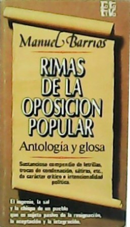 Rimas de la oposición popular. Antología y glosa.