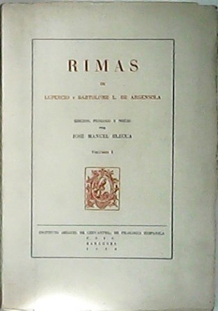 Rimas. Edición, Prólogo y notas de José Manuel Blecua. 2 …