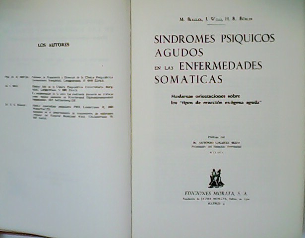 Síndromes psíquicos agudos en las enfermedades somáticas. Modernas orientaciones sobre …