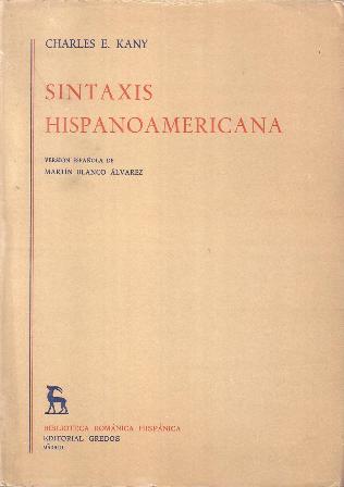 Sintaxis hispanoamericana.