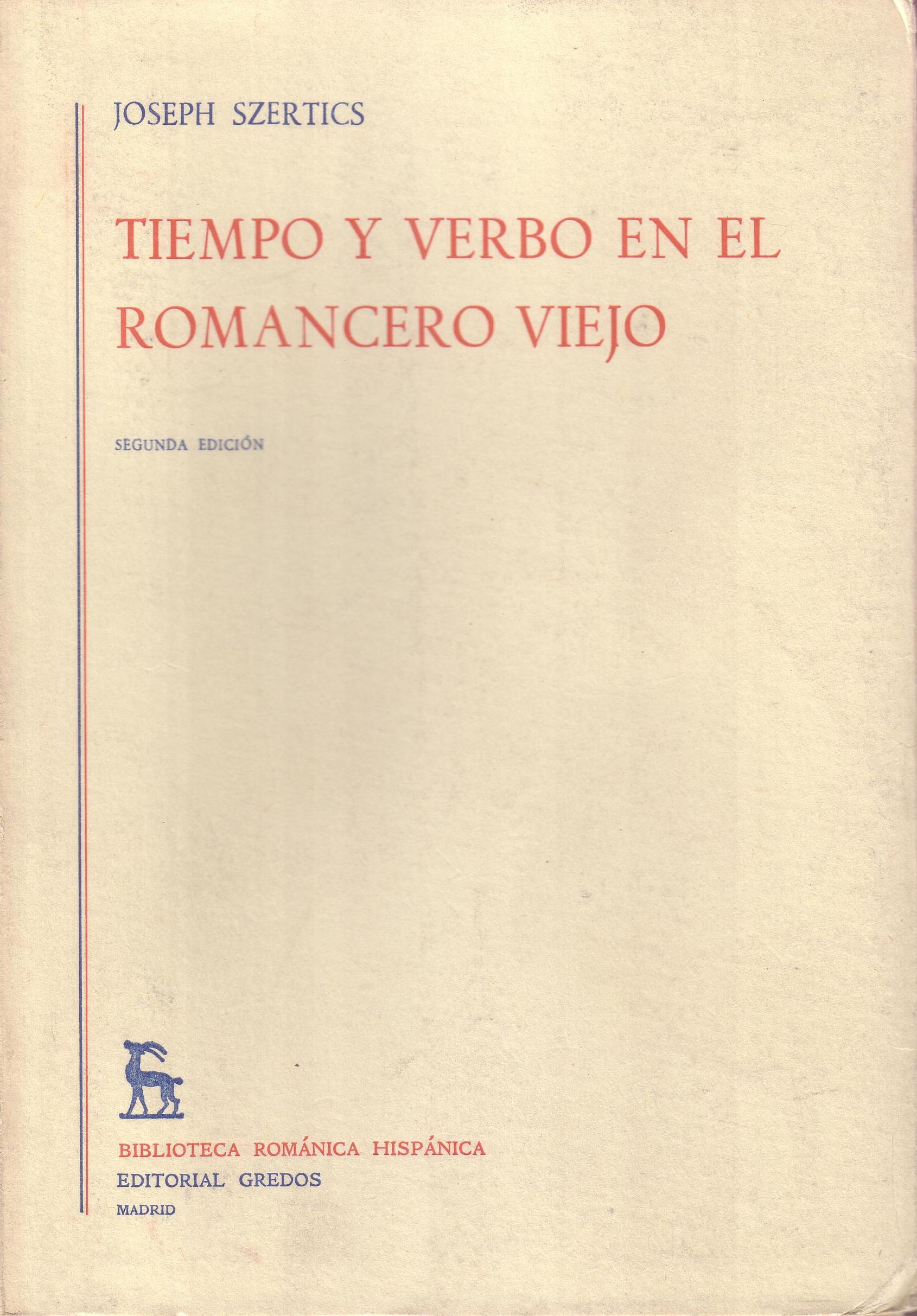 Tiempo y verbo en el Romancero viejo.