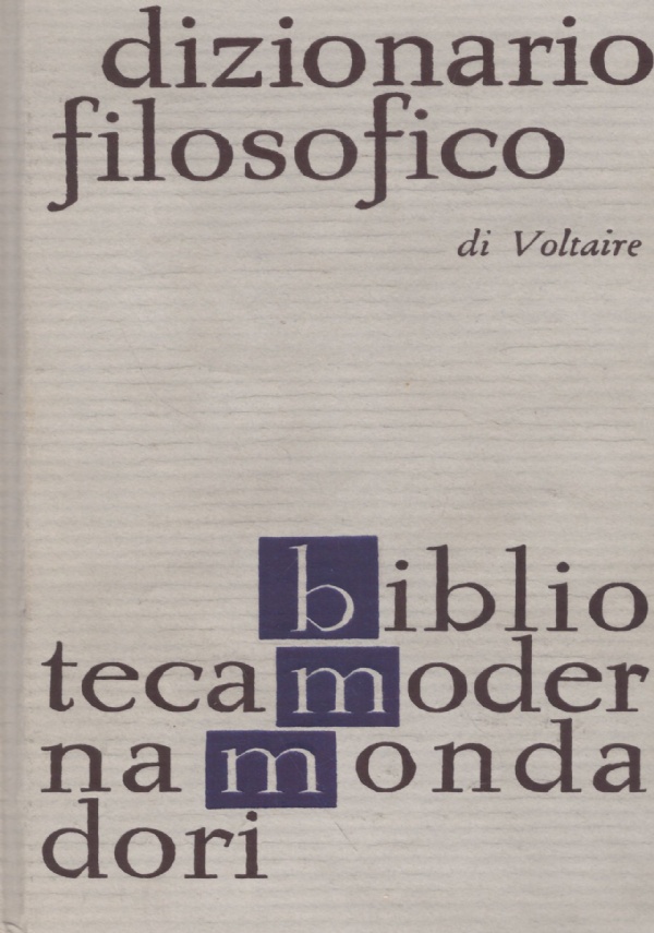 DIZIONARIO FILOSOFICO