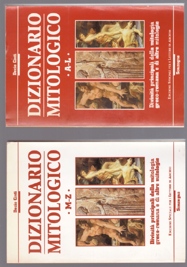 DIZIONARIO MITOLOGICO A-L - M-Z (2 volumi, completa)