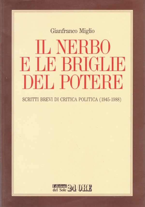 IL NERBO E LE BRIGLIE DEL POTERE. Scritti brevi di …