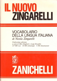 IL NUOVO ZINGARELLI. Vocabolario della Lingua Italiana