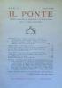 IL PONTE - Rivista di politica e letteratura (Anno XV …
